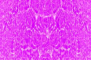 Defocus blurred transparent purple colored clear calm water surface texture with splashes and bubbles. Trendy abstract nature background. Water waves in sunlight with copy space. Pink watercolor shine photo