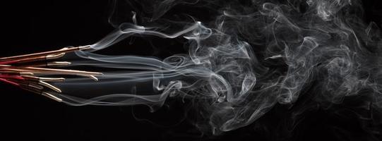 Smoke background art design incense burning. photo