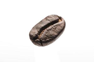 Coffee beans close up on white background, Espresso dark photo