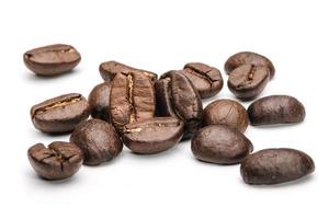 Coffee beans on a white background photo