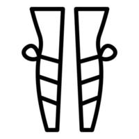 Vein stockings icon outline vector. Varicose leg vector
