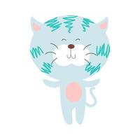 personajes de dibujos animados de animales lindos adecuados para diseños de ropa para niños vector