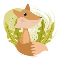 personajes de dibujos animados de animales lindos adecuados para diseños de ropa para niños vector