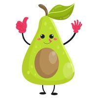 personajes de frutas de dibujos animados adecuados para diseños de ropa para niños vector