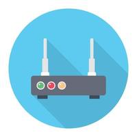 router vector illustration on a background.Premium quality symbols.vector icons for concept and graphic design.
