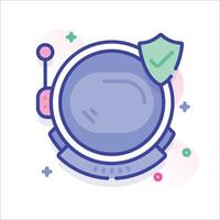 Astronaut Helmet Illustration vector