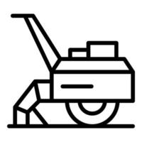 Lawn machinery icon outline vector. Farm machine vector