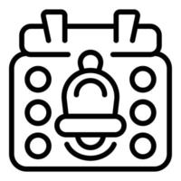 Calendar notification offer icon outline vector. Contract order vector