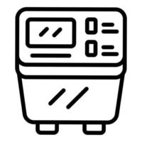 Bread machine device icon outline vector. Food maker vector