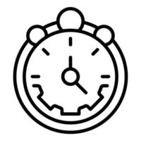 Stopwatch workflow icon outline vector. Work process vector