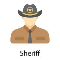 Trendy Sheriff Concepts vector