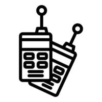 Radio device icon outline vector. Computer stay vector