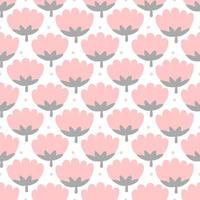 Seamless pattern with flowers. Patterns for decorating fabrics. Set of flowers and stripes. vector