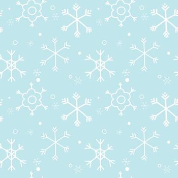 Seamless pattern with snowflakes. Patterns for winter decorations. Wrapping paper and wallpaper patterns. vector
