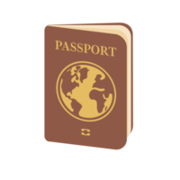 passeport. documents de voyage pour les agents d'immigration à l'aéroport avant de voyager png