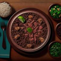 deliciosa comida brasileña feijoada foto