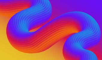 Abstract fluid wave. Modern poster with gradient 3d flow shape. Innovation background design for landing page. photo
