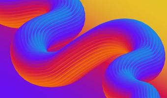 Abstract fluid wave. Modern poster with gradient 3d flow shape. Innovation background design for landing page. photo