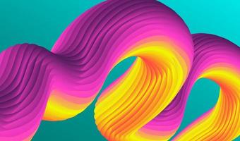 Abstract fluid wave. Modern poster with gradient 3d flow shape. Innovation background design for landing page. photo