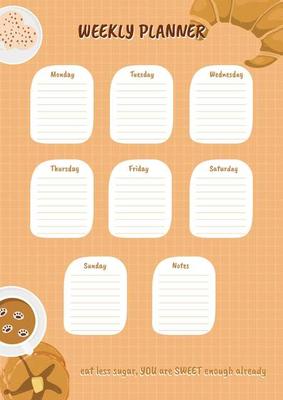 bakery and coffee document template