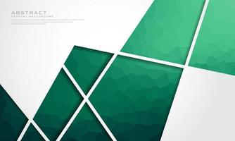 fondo degradado de cristal verde con líneas geométricas abstractas. diseño vectorial eps 10 vector