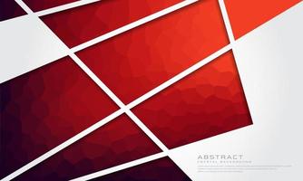 fondo degradado de cristal rojo con líneas geométricas abstractas. diseño vectorial eps 10 vector