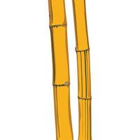 Vector Flat Design of Bamboo Stalk