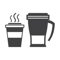 Take Away Coffee Cup and Travel Mug vector