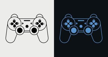 simple minimalist gamepad joystick gaming logo design 8569882 Vector Art at  Vecteezy