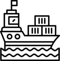 Ship Creative Icon Design vector