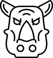 Rhinoceros Creative Icon Design vector