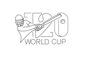 Afiche del campeonato mundial de cricket t20, plantilla, folleto, decorado, volante, diseño de banner. vector