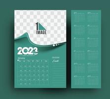 2023 calendario feliz diseño de año nuevo con espacio de su imagen. vector