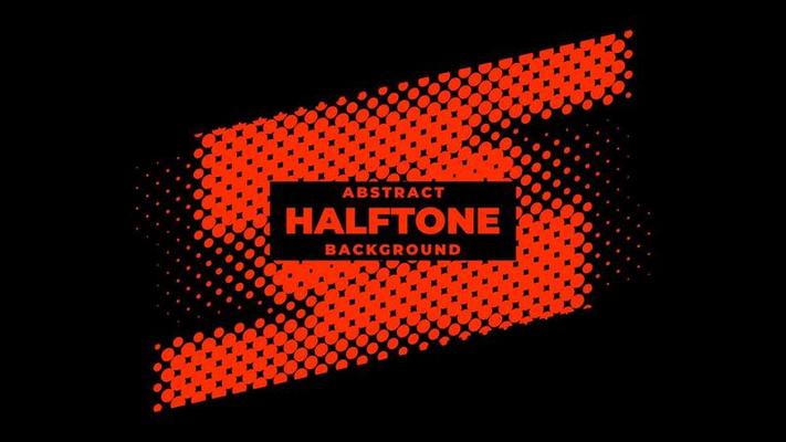 Halftone background vector, abstract backdrop design with two tone pattern and copy space for edit your content