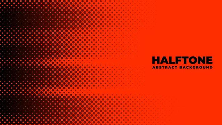 Halftone background vector, abstract backdrop design with two tone pattern and copy space for edit your content
