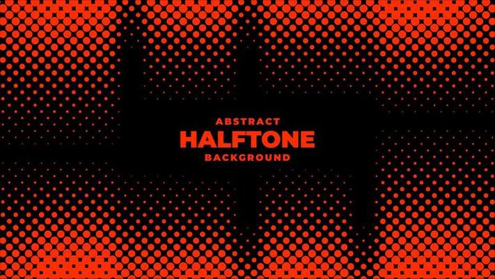 Halftone background vector, abstract backdrop design with two tone pattern and copy space for edit your content