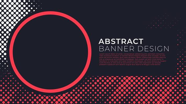 Halftone grunge banner design vector, concept of twotone background with photo frame and copy space for custom your content