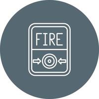 Fire Button Vector Icon