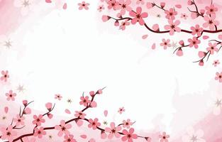 Peach Blossom Background vector