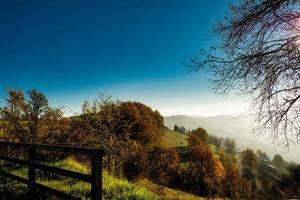 The colors of the Langhe in autumn in Serralunga D Alba photo