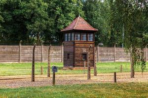 Auschwitz-Birkenau nazi concentration camp museum in Poland. Auschwitz Oswiecim jewish prison in occupied Poland during second world war and Holocaust. photo