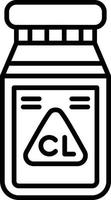 Chlorine Creative Icon Design vector