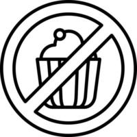 No Sweets Creative Icon Design vector