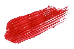 Shiny red brush isolated on a white background. photo