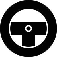 Steering Wheel Creative Icon Design vector