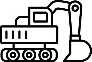 Excavator Creative Icon Design vector