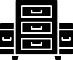 Filing Cabinet Creative Icon Design vector