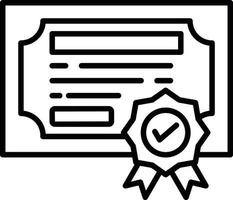 diseño de icono creativo de certificación vector