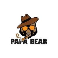 Papa bear t shirt design vector