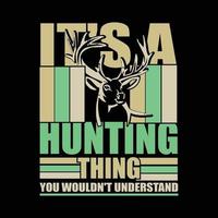 hunting T shirt design vector